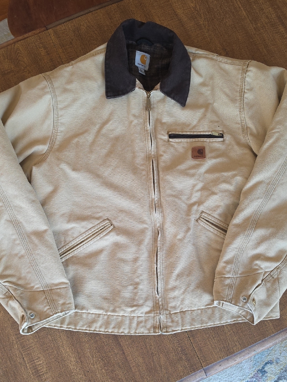 Carhartt J97 WNB (worn brown) Detroit Jacket, Large Tall, Blanket Lining